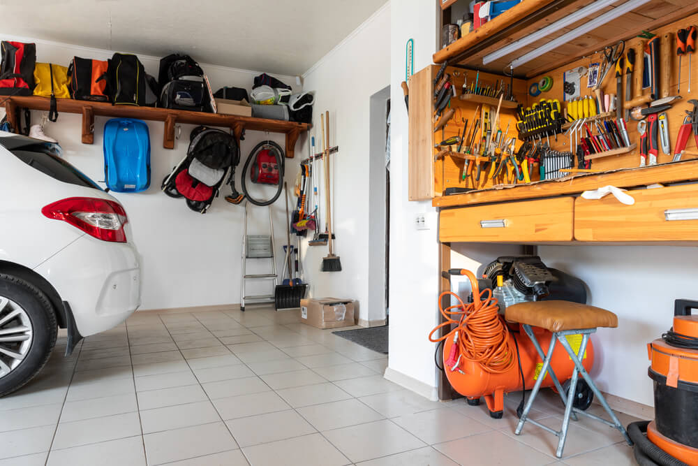 clean and organized garage