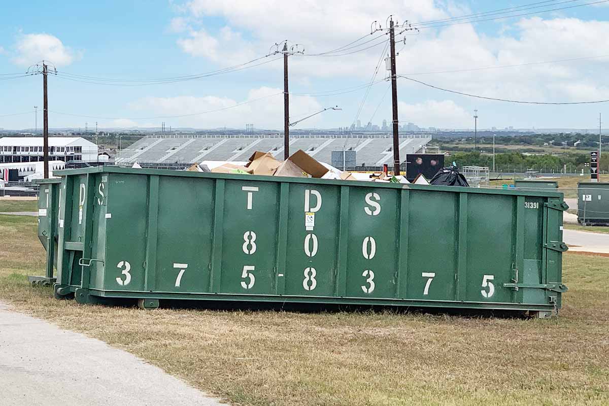 TDS roll off 30 yard dumpster